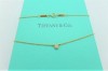 Tiffany & Co.蒂芬妮 Elsa Peretti 鑽石項鍊 0.03ct 18K玫瑰金 n0673