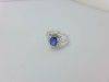 天然藍寶石鑽石戒指 0.882ct 配鑽約10分 14K n0304-03