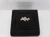天然鑽石戒指 0.3ct F/VS1/車工完美 H&A 配鑽約10分 14K 薔薇藤蔓造型款 n0576