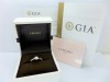 I-Primo GIA天然鑽石戒指 0.53ct H/VS2/3EX H&A PT950 配鑽 0.06ct n0654