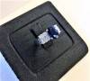 天然藍寶石鑽戒 藍寶石2ct 白14k金 n0703-09