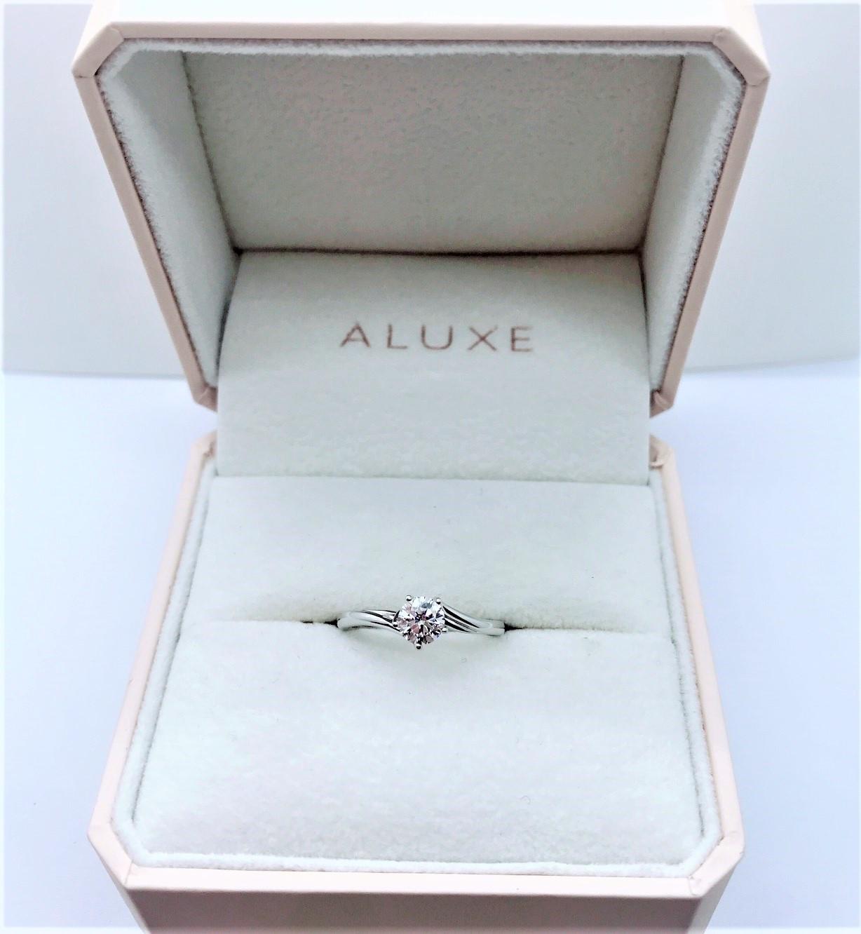 ALUXE GIA鑽石戒指 0.40ct E/VS2/3EX H&A 18K n0803