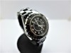 CHANEL 香奈兒 J12 H1625 12鑽 黑色陶瓷自動腕錶 33米 n0608-01
