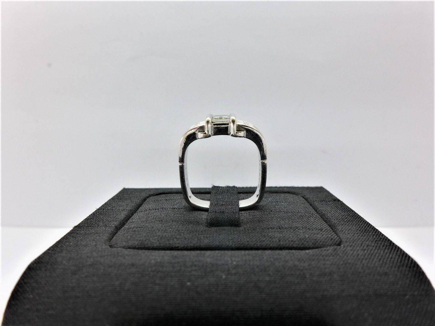 天然公主方鑽石戒指 0.55ct F/VS1/車工完美 配鑽約6分 n0225