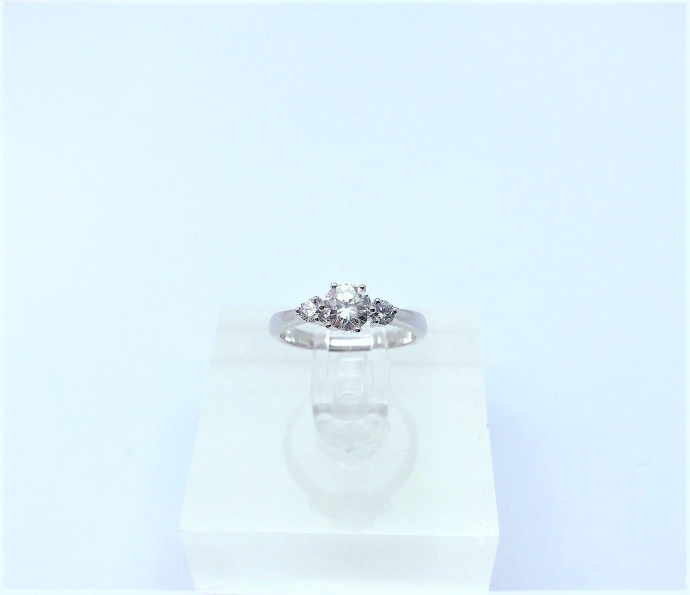 天然鑽石戒指 0.53ct F/VS1 18k金 n0789