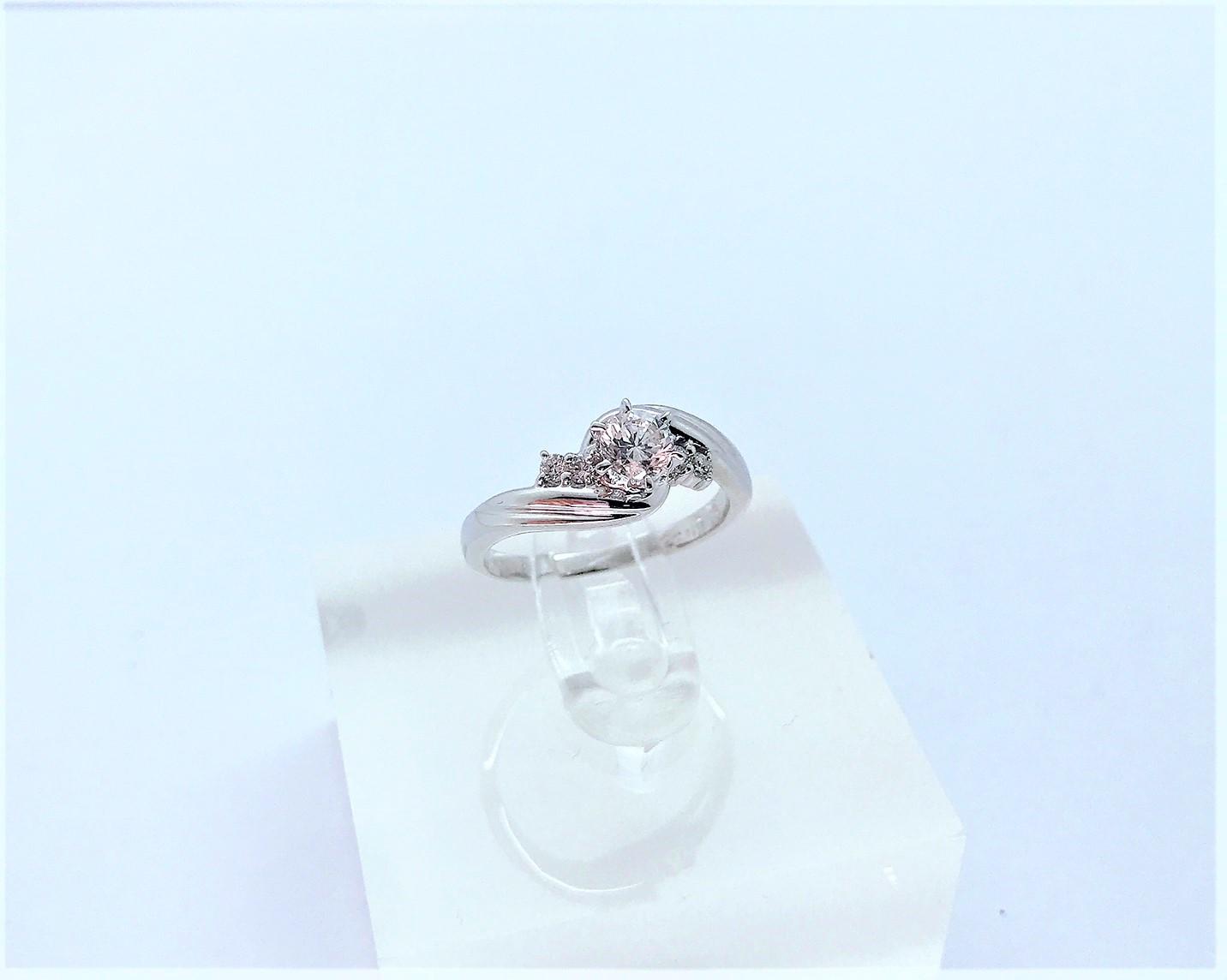 天然鑽石戒指 0.36ct F/VS1/車工完美 18k金 n0767